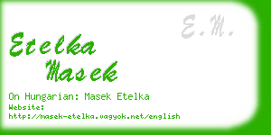 etelka masek business card